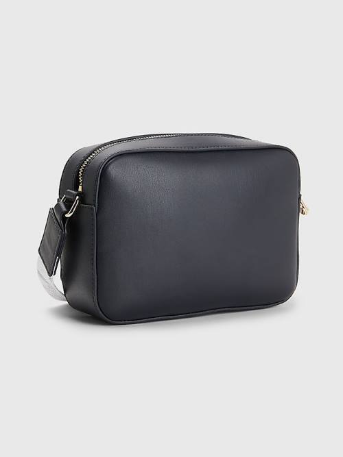 Tommy Hilfiger Iconic Signature Camera Ženske Torbice Modra | TH063DXL