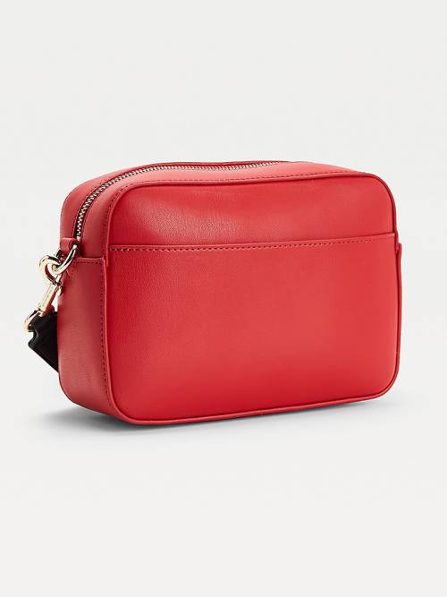 Tommy Hilfiger Iconic Signature Logo Camera Ženske Torbice Rdeča | TH613GSQ