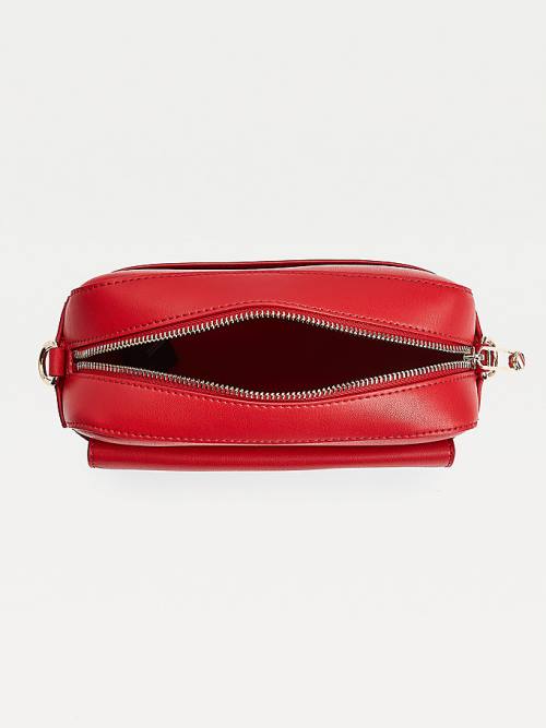Tommy Hilfiger Iconic Signature Logo Camera Ženske Torbice Rdeča | TH613GSQ