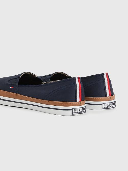 Tommy Hilfiger Iconic Slip-On Ženske Superge Modra | TH190PFY