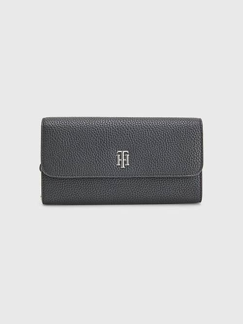 Tommy Hilfiger Large Flap Ženske Denarnice Črna | TH196KRH
