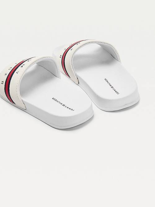 Tommy Hilfiger Logo Flag Slides Fantje Sandali Bela | TH768FRT