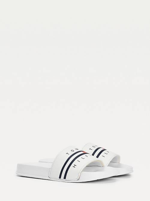 Tommy Hilfiger Logo Flag Slides Fantje Sandali Bela | TH768FRT