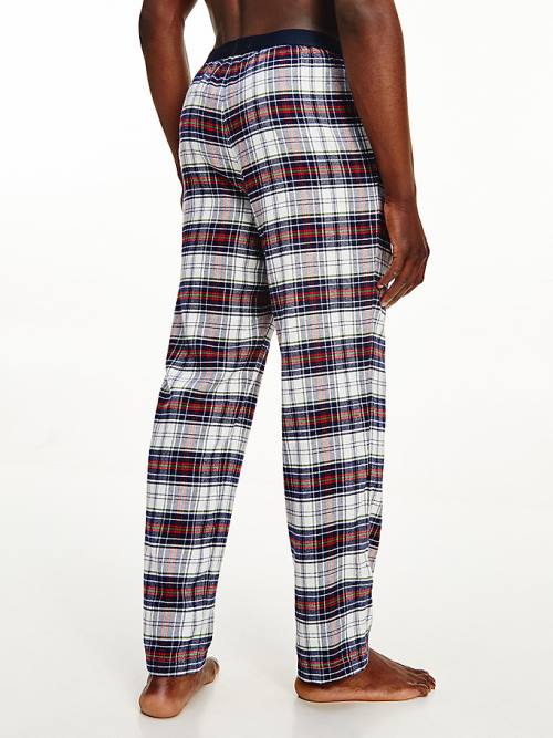 Tommy Hilfiger Logo Waistband Cotton Bottoms Moški Pižama Modra | TH384RSE