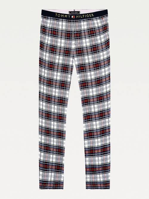 Tommy Hilfiger Logo Waistband Cotton Bottoms Moški Pižama Modra | TH384RSE