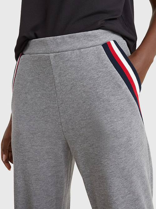 Tommy Hilfiger Lounge Cuffed Joggers Ženske Hlače Siva | TH102SGT