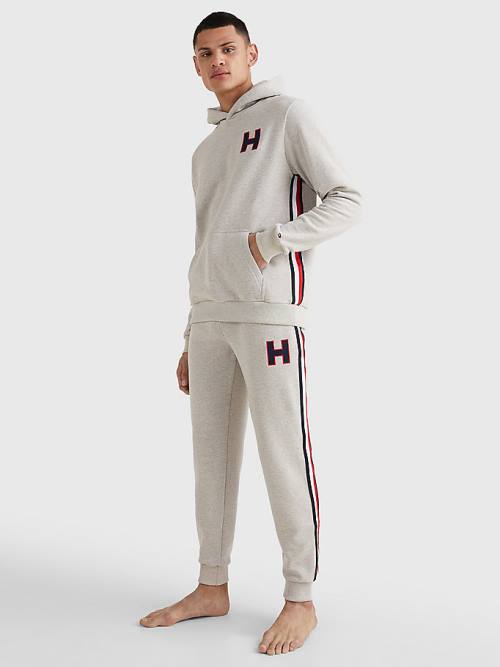 Tommy Hilfiger Lounge Signature Tape Joggers Moški Pižama Bež | TH657AUB