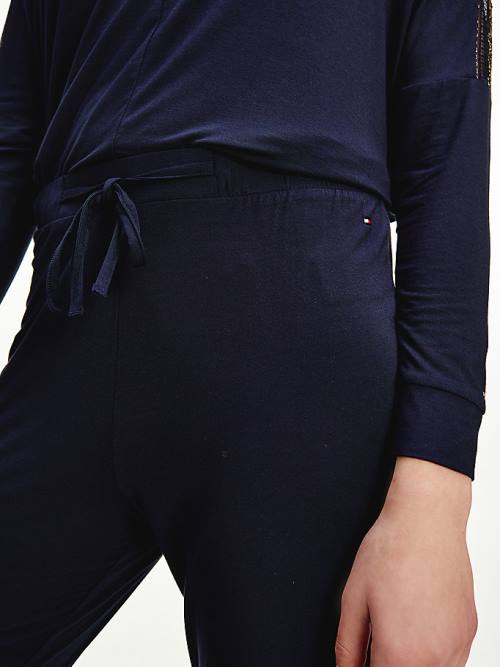 Tommy Hilfiger Modal Joggers Ženske Pižama Modra | TH789ZYC
