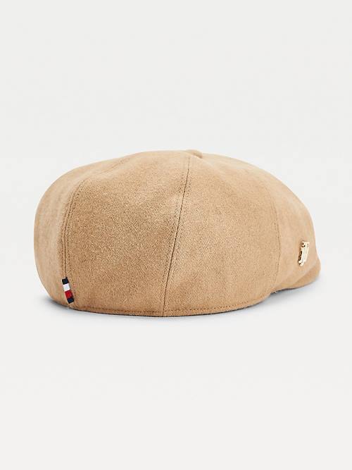 Tommy Hilfiger Monogram Newsboy Cap Ženske Kapa Bež | TH938BOZ