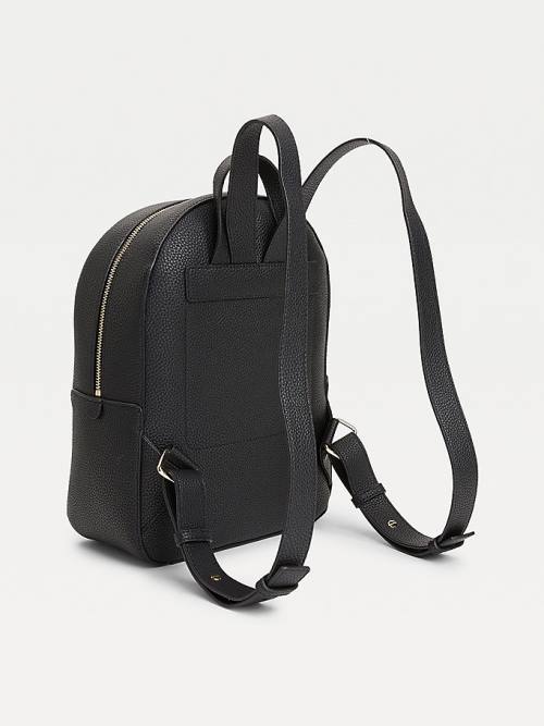 Tommy Hilfiger Monogram Plaque Backpack Ženske Torbice Črna | TH236IZO