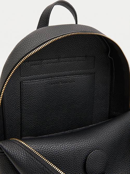 Tommy Hilfiger Monogram Plaque Backpack Ženske Torbice Črna | TH236IZO