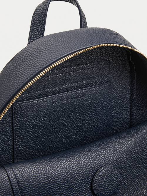 Tommy Hilfiger Monogram Plaque Backpack Ženske Torbice Modra | TH691SVH