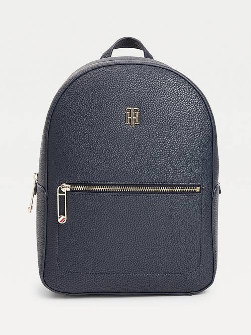 Tommy Hilfiger Monogram Plaque Backpack Ženske Torbice Modra | TH691SVH