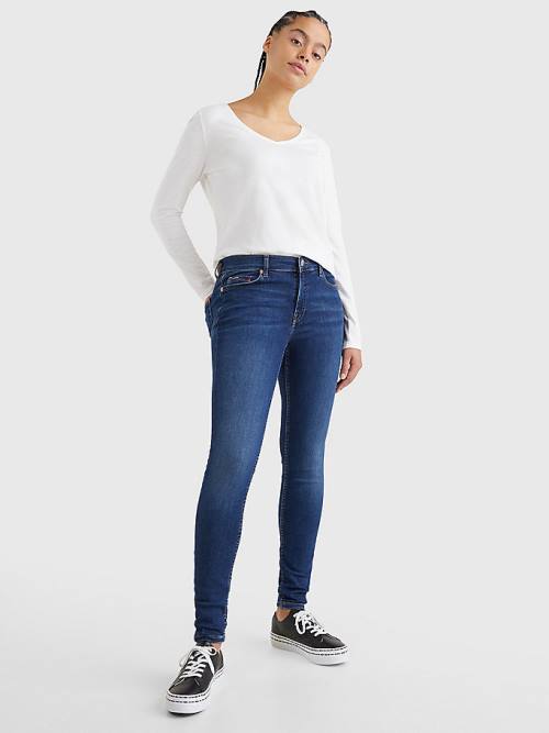 Tommy Hilfiger Nora Mid Rise Skinny Ženske Kavbojke Denim | TH831NIO