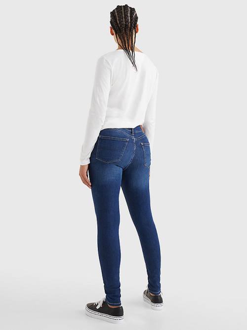 Tommy Hilfiger Nora Mid Rise Skinny Ženske Kavbojke Denim | TH831NIO