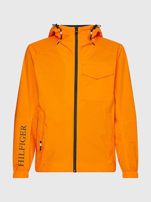 Tommy Hilfiger Plus TH Tech Warm Hooded Moški Jakne Oranžna | TH845BFN