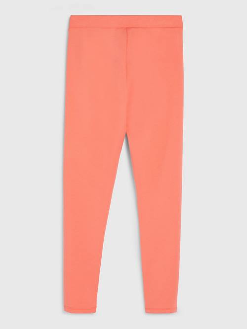 Tommy Hilfiger Ponti di Roma Leggings Dekleta Hlače Oranžna | TH496QAN