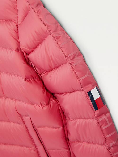 Tommy Hilfiger Recycled Down Dekleta Jakne Rdeča | TH058HAQ