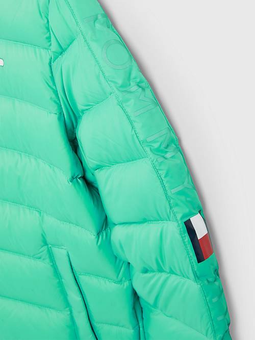 Tommy Hilfiger Recycled Down Fantje Jakne Zelena | TH863YHE
