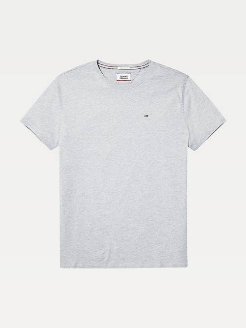Tommy Hilfiger Regular Fit Crew Moški Majice Siva | TH961CXH