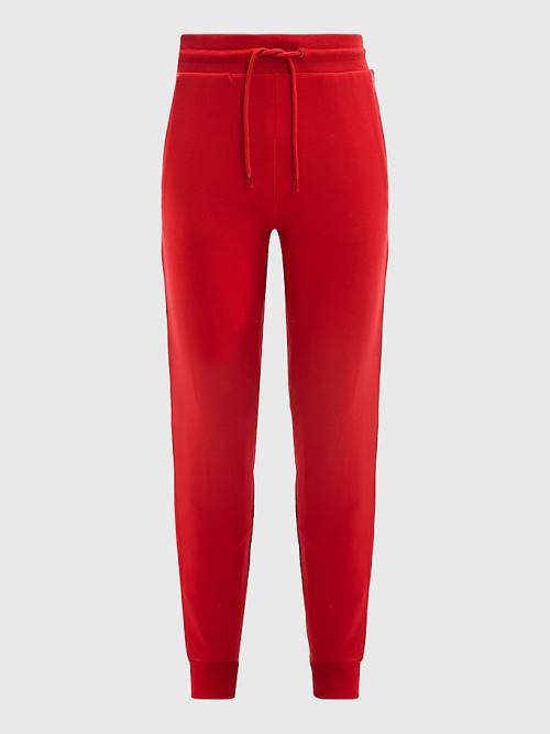 Tommy Hilfiger Repeat Logo Drawstring Joggers Moški Pižama Rdeča | TH327AFT