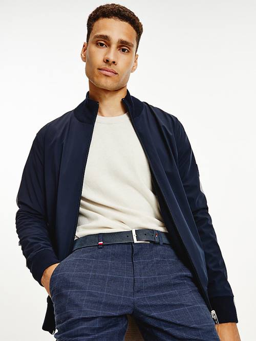 Tommy Hilfiger Reversible Zip-Thru Cardigan Moški Puloverji Modra | TH715YBG