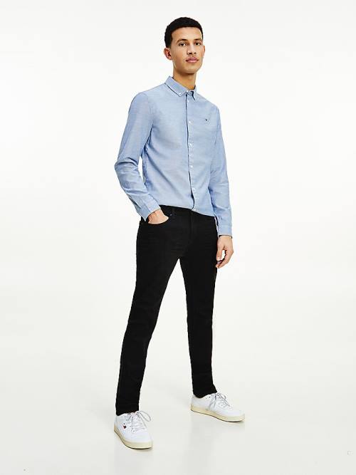 Tommy Hilfiger Scanton Slim Fit Black Moški Kavbojke Denim | TH795ZPQ