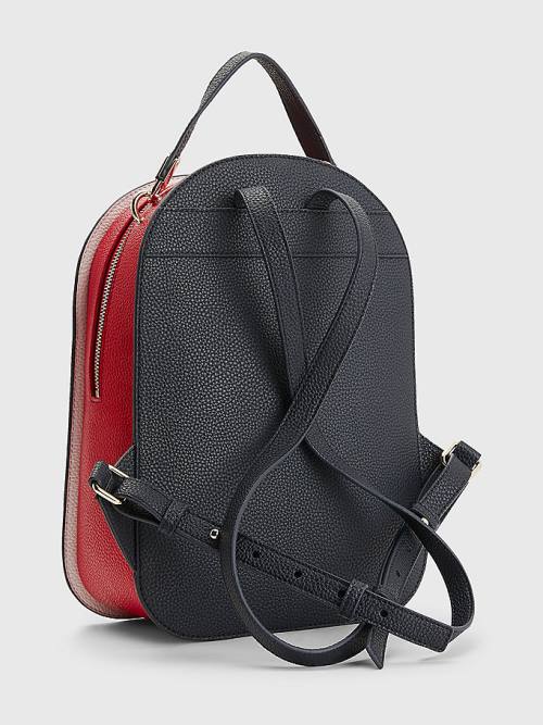 Tommy Hilfiger Signature Colour-Blocked Backpack Ženske Torbice Modra | TH089BTG