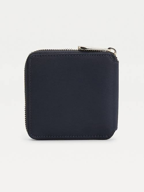 Tommy Hilfiger Signature Medium Zip Around Ženske Denarnice Modra | TH035HWO