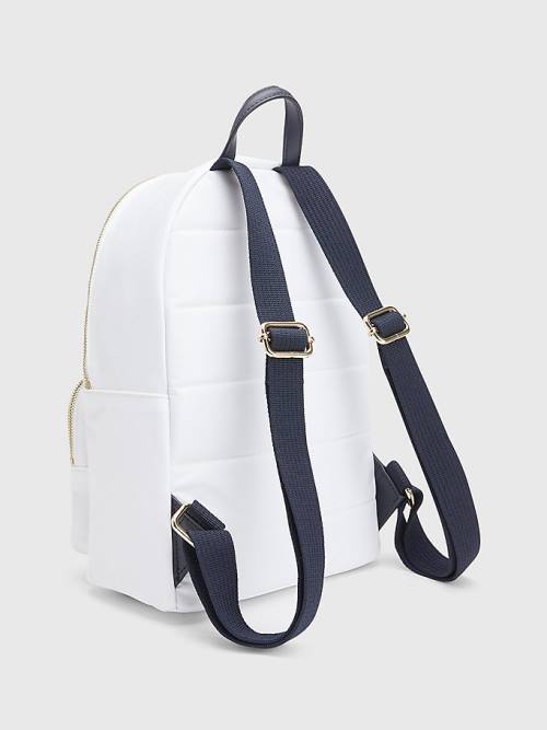 Tommy Hilfiger Signature Tape Backpack Ženske Torbice Bela | TH175MAK