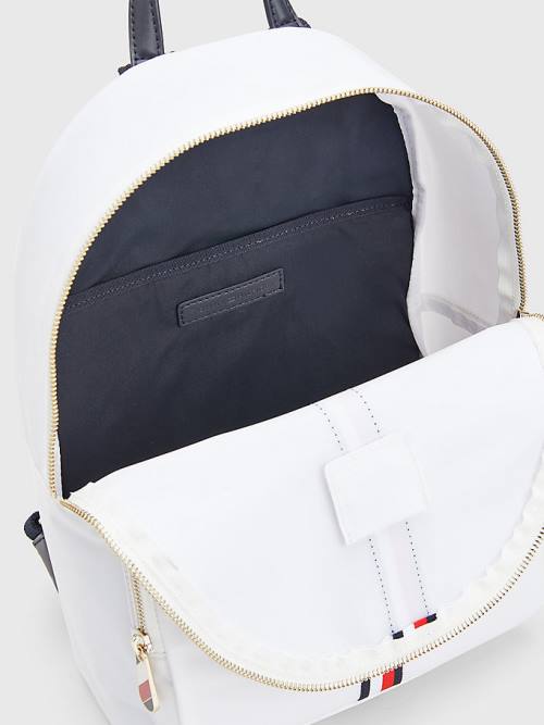 Tommy Hilfiger Signature Tape Backpack Ženske Torbice Bela | TH175MAK