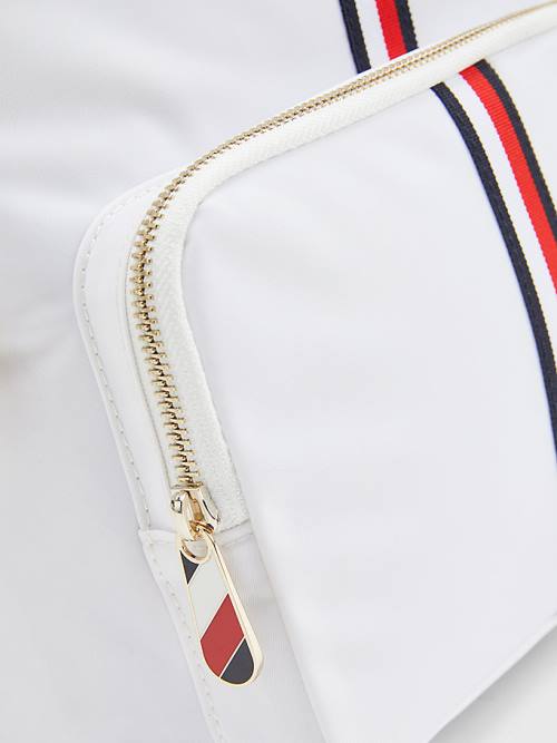 Tommy Hilfiger Signature Tape Backpack Ženske Torbice Bela | TH175MAK