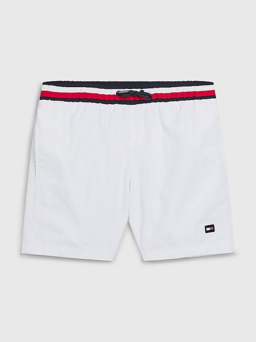 Tommy Hilfiger Signature Tape Mid Length Shorts Fantje Kopalke Bela | TH509KDC