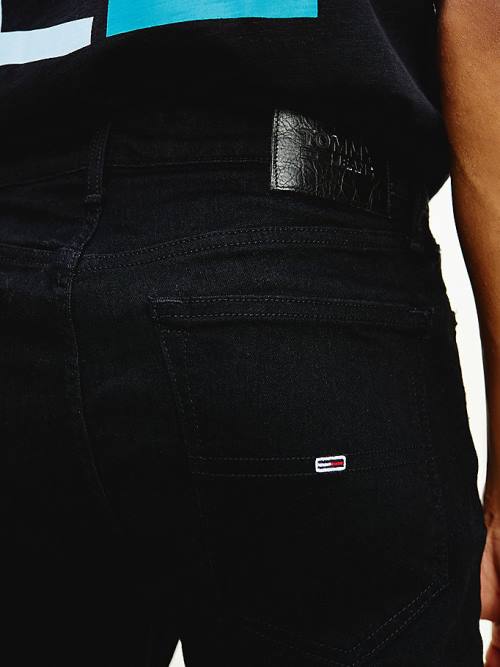 Tommy Hilfiger Simon Skinny Fit Black Moški Kavbojke Denim | TH837JVX