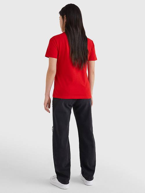 Tommy Hilfiger Soft Jersey Ženske Majice Rdeča | TH192VQN