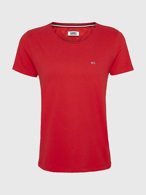 Tommy Hilfiger Soft Jersey Ženske Majice Rdeča | TH192VQN