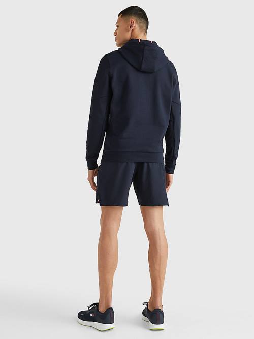Tommy Hilfiger Sport Essential Organic Cotton Moški Pulover s kapuco Modra | TH178YQN