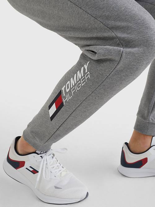 Tommy Hilfiger Sport Essential TH Cool Joggers Moški Hlače Siva | TH639VJE