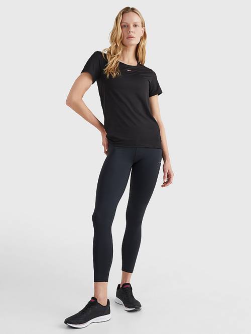Tommy Hilfiger Sport High Rise 7/8 Ženske Pajkice Črna | TH560SJI