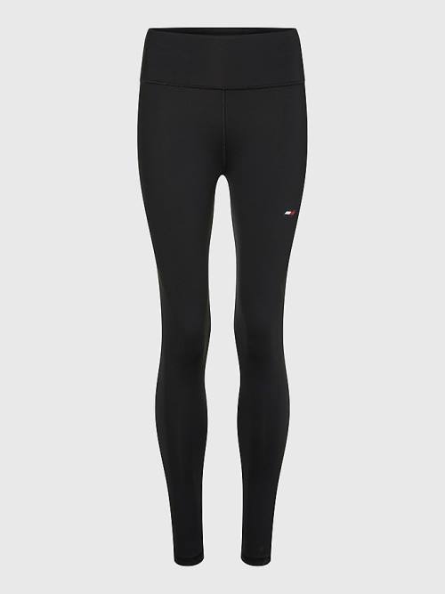 Tommy Hilfiger Sport Performance Full Length Ženske Pajkice Črna | TH164YFH