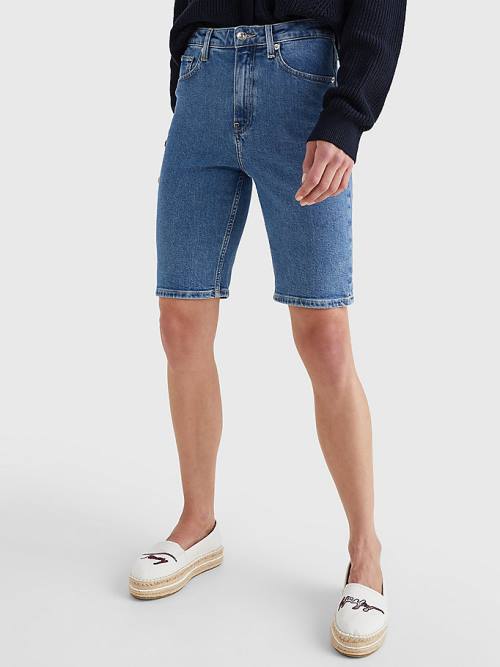 Tommy Hilfiger Straight Denim Ženske Kratke Hlače Denim | TH520LYF