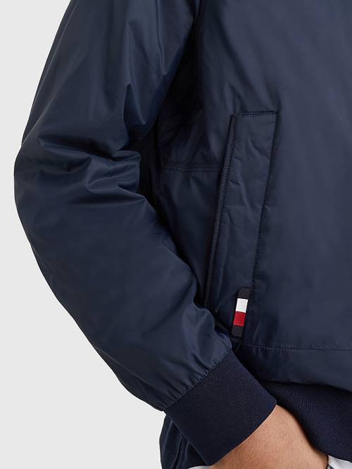 Tommy Hilfiger TH Warm Packable Insulated Bomber Moški Jakne Modra | TH689WIL