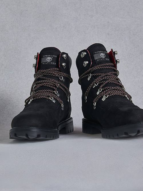 Tommy Hilfiger TOMMYXTIMBERLAND Waterproof Hiking Moški Škornji Črna | TH064TSA