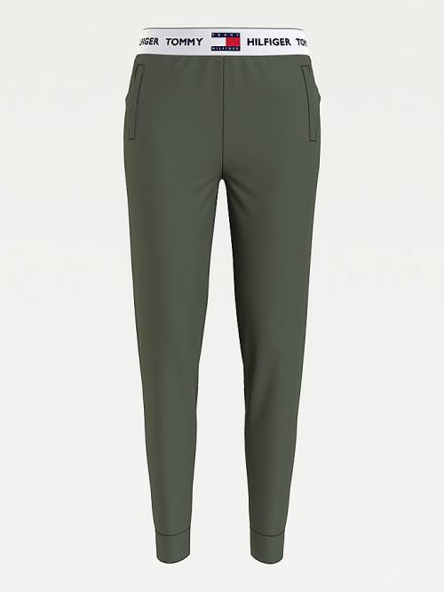 Tommy Hilfiger Tommy 85 Logo Waistband Joggers Ženske Hlače Kaki | TH094PLE