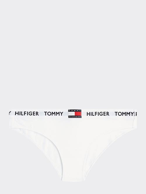 Tommy Hilfiger Tommy 85 Stretch Cotton Logo Briefs Ženske Spodnje Perilo Bela | TH487KBZ