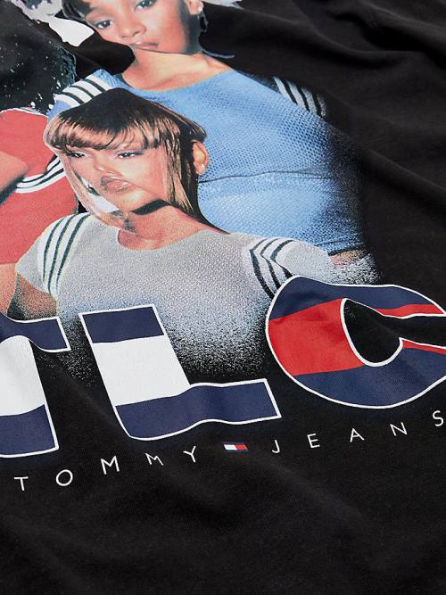 Tommy Hilfiger Tommy Revisited TLC Oversized Ženske Majice Črna | TH170SPG