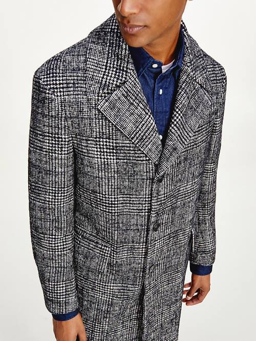 Tommy Hilfiger Tommy x Lardini Wool Blend Slim Fit Moški Plašč Siva | TH069LQF