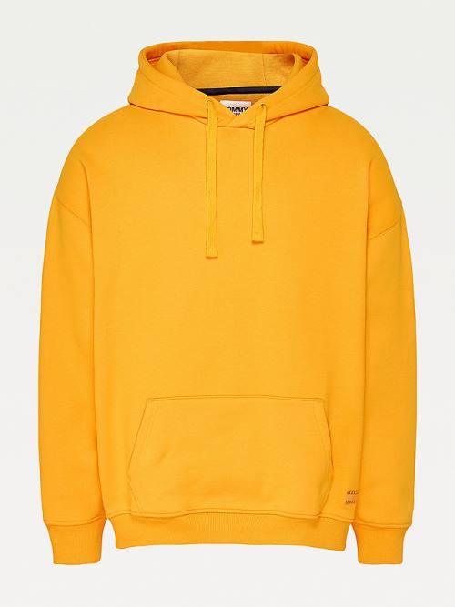 Tommy Hilfiger Tonal Logo Moški Pulover s kapuco Rumena | TH923SHF