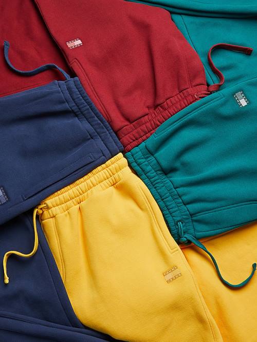 Tommy Hilfiger Tonal Logo Relaxed Fit Joggers Moški Hlače Rumena | TH291UHO