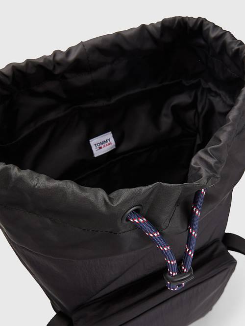 Tommy Hilfiger Travel Flap Backpack Moški Torbice Črna | TH641VFK
